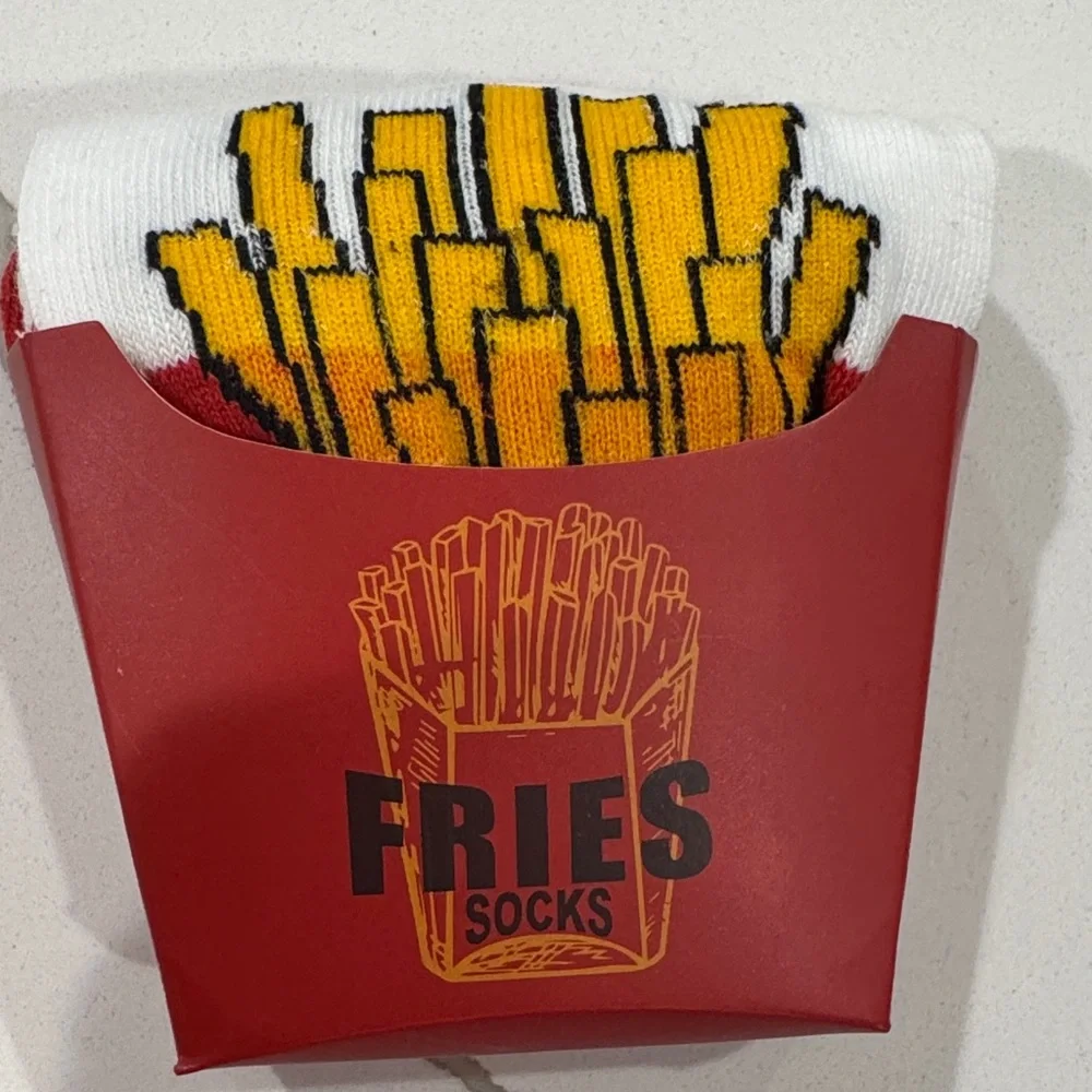 One Pair French Fries Socks
